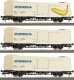 45942 Roco Set of 3 Isothermal cars "Interfrigo"